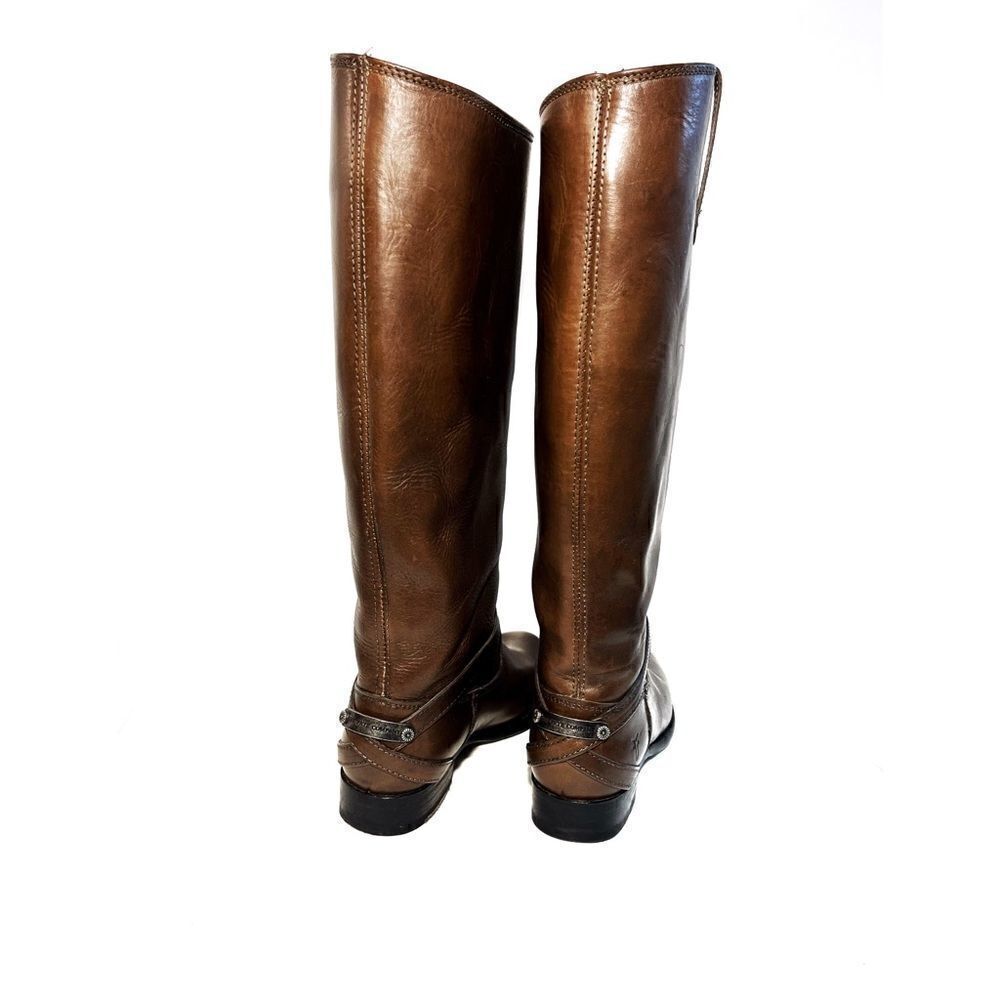 EUC Frye Brown  Lindsay Plate Riding Boots (Size 6) - Picture 6 of 13